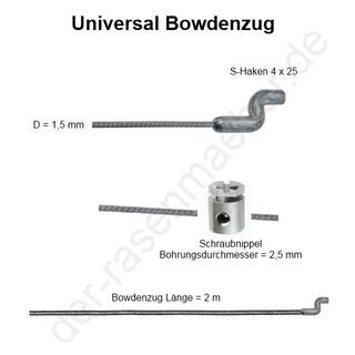 Universal Bowdenzug (S-Haken)